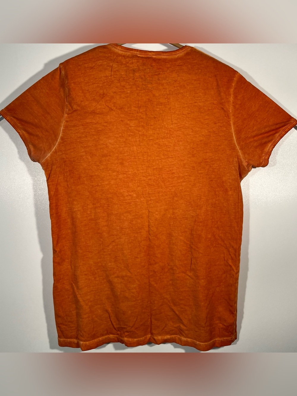 Hugo Boss Orange Toulouse V-Neck Tee Mottled Orange Wash Mens Size Medium - Picture 4 of 14